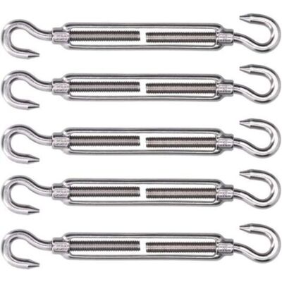 URSUS Accessori Per Vele Ombreggianti, Gancio E Gancio Antiruggine. Tenditore Elastico Regolabile Per Tensionamento E Fissaggio (m4) URSUS Accessori Per Vele Ombreggianti, Gancio E Gancio Antiruggine. Tenditore Elastico Regolabile Per Tensionamento E Fissaggio (m4)