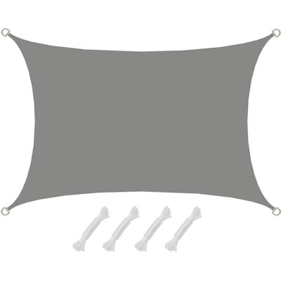 Amanka - Upf50+tenda Da Sole Uv2x3 Rettangolo Poliestere Idrorepellente Protezione Grigio Amanka - Upf50+tenda Da Sole Uv2x3 Rettangolo Poliestere Idrorepellente Protezione Grigio