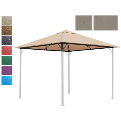 QUICK-STAR - Ersatzdach 250g Garten Pavillon 3x3m Grau Ral 7012 Antik Pavillondach Ersatzbezug QUICK-STAR - Ersatzdach 250g Garten Pavillon 3x3m Grau Ral 7012 Antik Pavillondach Ersatzbezug