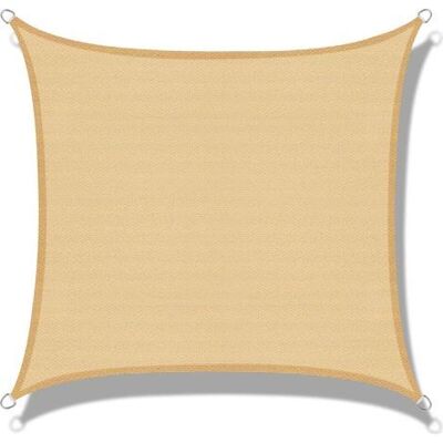 ABYSSE Vela Parasole Rettangolare Color Sabbia 2 X 4 M (hdpe) – Protezione Uv Per Patio, Campeggio, Area Esterna, Giardino ABYSSE Vela Parasole Rettangolare Color Sabbia 2 X 4 M (hdpe) – Protezione Uv Per Patio, Campeggio, Area Esterna, Giardino