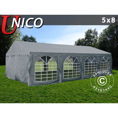 DANCOVER Tendone Per Feste Unico 5x8m, Grigio Scuro - DANCOVER Tendone Per Feste Unico 5x8m, Grigio Scuro -