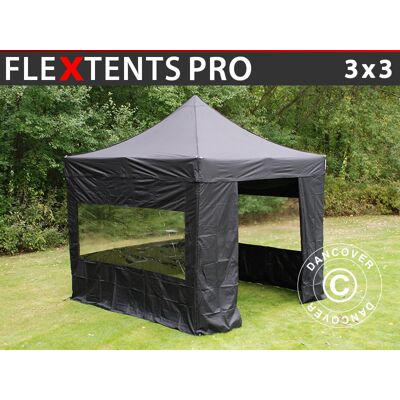 Dancover Tenda pieghevole FleXtents PRO 3x3m Nera - Tenda pieghevole Dancover Tenda pieghevole FleXtents PRO 3x3m Nera - Tenda pieghevole