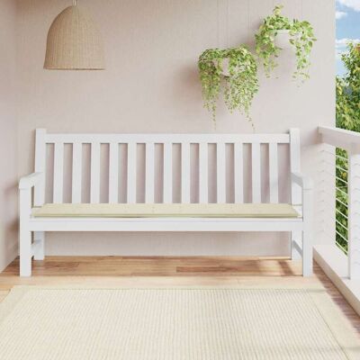 vidaXL Cuscino per panca da giardino crema 200x50x3 cm Tessuto Oxford - Cuscino da giardino vidaXL Cuscino per panca da giardino crema 200x50x3 cm Tessuto Oxford - Cuscino da giardino