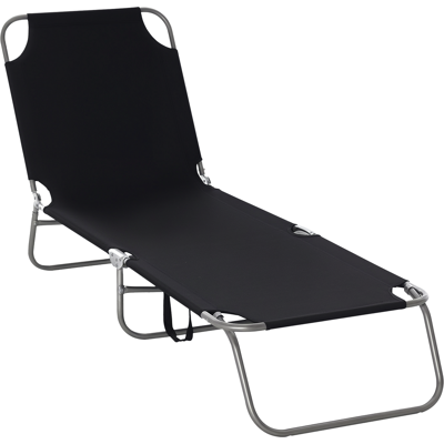 Zone Lettino Prendisole Pieghevole Con Schienale Regolabile, Struttura In Metallo Antiruggine, Dimensioni: 187 X 55 X 24 Cm, Colore Nero. Zone Lettino Prendisole Pieghevole Con Schienale Regolabile, Struttura In Metallo Antiruggine, Dimensioni: 187 X 55 X 24 Cm, Colore Nero.