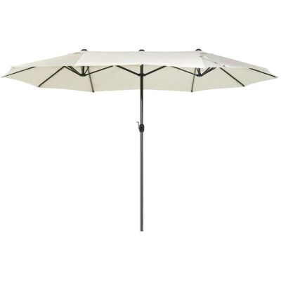 Ombrellone da Giardino Beliani - Doppio Baldacchino 270x460 cm Resistente alle Intemperie Ombrellone da Giardino Beliani - Doppio Baldacchino 270x460 cm Resistente alle Intemperie