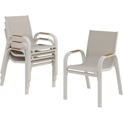 SANS MARQUE Mobili Da Giardino No-name Garden Dining Chairs Alluminio Textilene SANS MARQUE Mobili Da Giardino No-name Garden Dining Chairs Alluminio Textilene