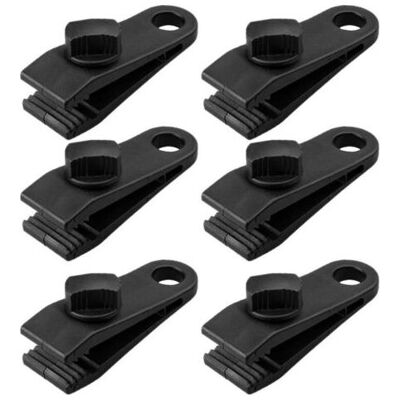 SCORPIO Set Di 6 Clip Per Teloni, Clip A Coccodrillo Per Tende, Clip Di Bloccaggio Robuste, Set Di Clip Per Tendalino In Plastica, Accessori Per Tende A Sgancio Rapido SCORPIO Set Di 6 Clip Per Teloni, Clip A Coccodrillo Per Tende, Clip Di Bloccaggio Robuste, Set Di Clip Per Tendalino In Plastica, Accessori Per Tende A Sgancio Rapido