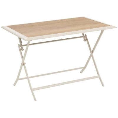 HESPERIDE Tavolo Da Giardino Azua 4 Posti Pieghevole Beige 110x71cm - Hespéride HESPERIDE Tavolo Da Giardino Azua 4 Posti Pieghevole Beige 110x71cm - Hespéride