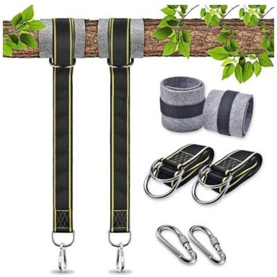 SCORPIO Cinghia Di Sospensione Per Amaca, Attacco Per Sedia Sospesa, Accessori Per Altalena Da Giardino, Moschettone Di Sicurezza, Cinghia Per Altalena Da Alberi, Amaca (2 X 1,5 M) SCORPIO Cinghia Di Sospensione Per Amaca, Attacco Per Sedia Sospesa, Accessori Per Altalena Da Giardino, Moschettone Di Sicurezza, Cinghia Per Altalena Da Alberi, Amaca (2 X 1,5 M)