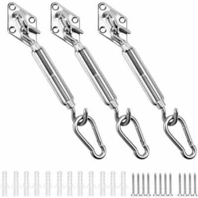 URSUS Kit Di Fissaggio Triangolare In Acciaio Inox 304 Per Ombrelloni E Vele Ombreggianti, Kit Di Accessori Per Tessuti Ombreggianti, Kit Di Montaggio Per Vele Parasole. URSUS Kit Di Fissaggio Triangolare In Acciaio Inox 304 Per Ombrelloni E Vele Ombreggianti, Kit Di Accessori Per Tessuti Ombreggianti, Kit Di Montaggio Per Vele Parasole.