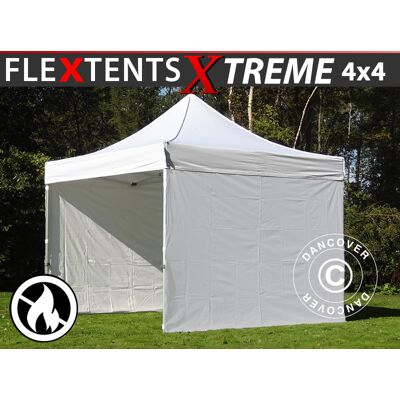 DANCOVER Gazebo Pieghevole Gazebo Rapido Flextents Xtreme 50 4x4m Bianco, DANCOVER Gazebo Pieghevole Gazebo Rapido Flextents Xtreme 50 4x4m Bianco,