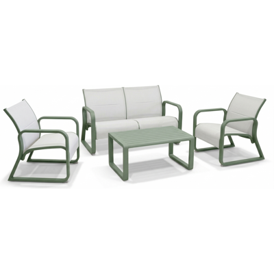 ALTRO Salotto Da Esterno Quenza Verde/crema 4 Pz ALTRO Salotto Da Esterno Quenza Verde/crema 4 Pz