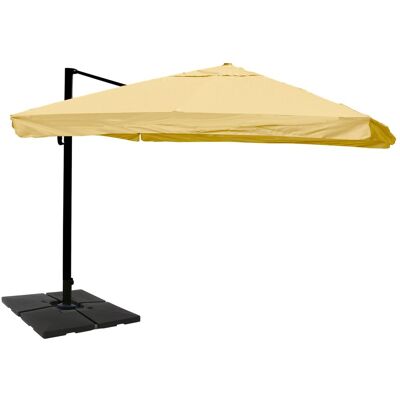 DÉCOSHOP26 Ombrellone A Braccio 3 X 4 M Diametro Circa 5 M In Alluminio E Poliestere Color Crema Con Mantovana Girevole E Base 040007987 DÉCOSHOP26 Ombrellone A Braccio 3 X 4 M Diametro Circa 5 M In Alluminio E Poliestere Color Crema Con Mantovana Girevole E Base 040007987
