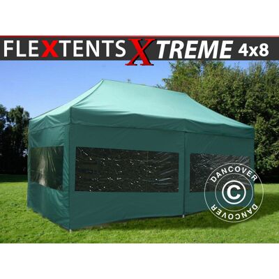 DANCOVER Gazebo Pieghevole Gazebo Rapido Flextents Xtreme 50 4x8m Verde, DANCOVER Gazebo Pieghevole Gazebo Rapido Flextents Xtreme 50 4x8m Verde,