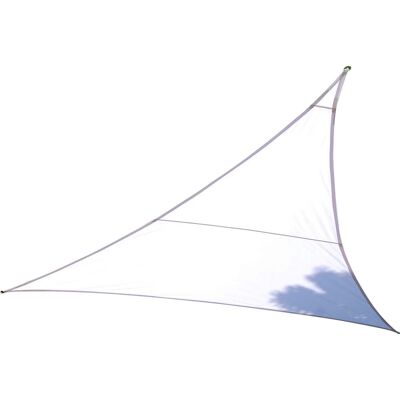 Bauer - Tenda Vela Ombreggiante Triangolare 5x5x5m In Poliestere Bianco Bauer - Tenda Vela Ombreggiante Triangolare 5x5x5m In Poliestere Bianco