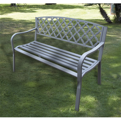 PAPILLON - Panchina In Ghisa 'midland' Antracite 128x56x85 Cm. PAPILLON - Panchina In Ghisa 'midland' Antracite 128x56x85 Cm.