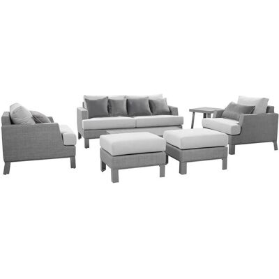 Home Deluxe - Gruppo Di Sedute Da Giardino Con Copertura Havana - 303 X 239 Cm Grigio Home Deluxe - Gruppo Di Sedute Da Giardino Con Copertura Havana - 303 X 239 Cm Grigio