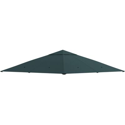 Zone Tetto Di Ricambio Per Pergola Da Giardino, Poliestere, 2.98 X 2.95 M, Grigio Scuro Zone Tetto Di Ricambio Per Pergola Da Giardino, Poliestere, 2.98 X 2.95 M, Grigio Scuro