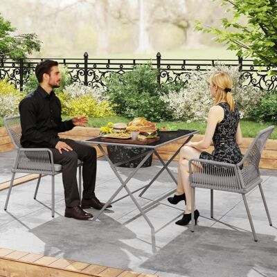 LEMONBEST Set Di 2 Sedie Da Giardino In Rattan Con Cuscini Rimovibili, Impermeabili E Resistenti Alle Intemperie, Per Esterni Terrazza Balcone, Colore Grigio Scuro LEMONBEST Set Di 2 Sedie Da Giardino In Rattan Con Cuscini Rimovibili, Impermeabili E Resistenti Alle Intemperie, Per Esterni Terrazza Balcone, Colore Grigio Scuro