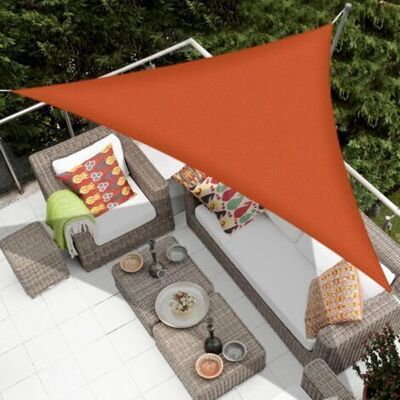 ABYSSE Vela Parasole Triangolare 3x3x3 M, Impermeabile, In Materiale Per Ombrellone, Resistente Ai Raggi Uv, Parasole Per Giardino, Patio, Cortile, Campeggio, Arancione ABYSSE Vela Parasole Triangolare 3x3x3 M, Impermeabile, In Materiale Per Ombrellone, Resistente Ai Raggi Uv, Parasole Per Giardino, Patio, Cortile, Campeggio, Arancione