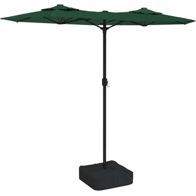 HELLOSHOP26 Ombrellone Da Giardino A Doppia Testa Con Led Esterno 316 X 145 Cm Atmosfera Accogliente Meccanismo A Manovella In Poliestere Verde 020047393 HELLOSHOP26 Ombrellone Da Giardino A Doppia Testa Con Led Esterno 316 X 145 Cm Atmosfera Accogliente Meccanismo A Manovella In Poliestere Verde 020047393