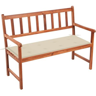 HELLOSHOP26 Panchina Da Giardino Arredo Esterno Per Patio Arredo Per Terrazzo Con Cuscino 120 Cm Legno Massello Di Acacia 020011347 HELLOSHOP26 Panchina Da Giardino Arredo Esterno Per Patio Arredo Per Terrazzo Con Cuscino 120 Cm Legno Massello Di Acacia 020011347