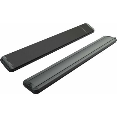 MOEL Stufa Elettrica Ad Infrarossi 141x20,1x5,8 Cm Da Soffitto 1800w In Alluminio Dimmerabile Hot-top Nera MOEL Stufa Elettrica Ad Infrarossi 141x20,1x5,8 Cm Da Soffitto 1800w In Alluminio Dimmerabile Hot-top Nera
