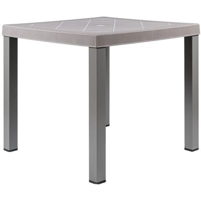 ALTRO Tavolo Da Esterno 'brio' In Polipropilene E Alluminio Taupe 82x82x73 Cm ALTRO Tavolo Da Esterno 'brio' In Polipropilene E Alluminio Taupe 82x82x73 Cm