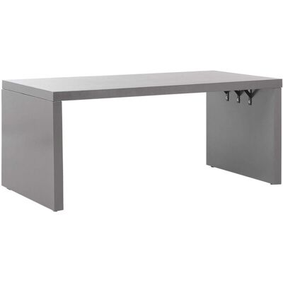 Beliani - Tavolo da Giardino TARANTO - Cemento Grigio - 180x90 cm - Forma U - Resistente all'acqua - 6 Posti Beliani - Tavolo da Giardino TARANTO - Cemento Grigio - 180x90 cm - Forma U - Resistente all'acqua - 6 Posti
