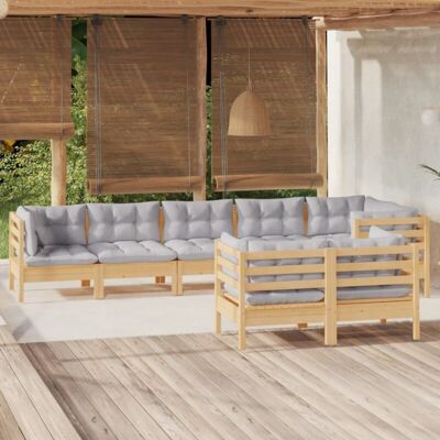 vidaXL Set da Giardino 8 pz - Mobili da Giardino vidaXL Set da Giardino 8 pz - Mobili da Giardino