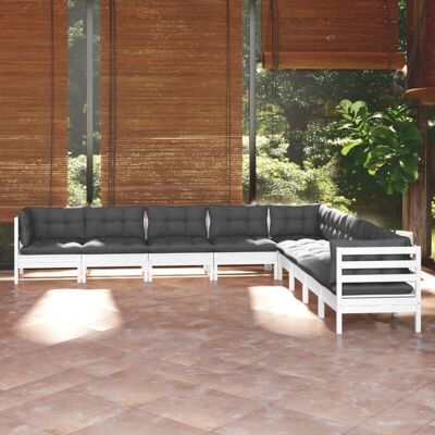 Set di Arredi da Giardino vidaXL - 9 Pezzi Modulari Set di Arredi da Giardino vidaXL - 9 Pezzi Modulari
