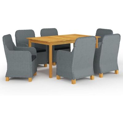vidaXL Set da pranzo per giardino da 7 pezzi - Arredo da giardino vidaXL Set da pranzo per giardino da 7 pezzi - Arredo da giardino