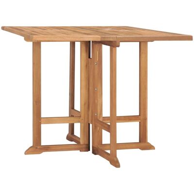 VIDAXL Tavolo Da Giardino Pieghevole 90x90x75 Cm In Massello Di Teak VIDAXL Tavolo Da Giardino Pieghevole 90x90x75 Cm In Massello Di Teak