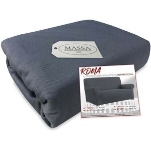 TEX FAMILY Copridivano Universale Elasticizzato Roma Antimacchia Grigio Scuro 3 Posti Da Cm. 160 A 230 TEX FAMILY Copridivano Universale Elasticizzato Roma Antimacchia Grigio Scuro 3 Posti Da Cm. 160 A 230