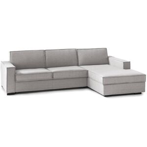 DMORA Talamo Italia - Divano Fisso Con Penisola Ametrino, Sofà Ad Angolo Con Penisola Contenitore Destra, Braccioli Standard, 100% Made In Italy, Cm 280x95h90, Grigio DMORA Talamo Italia - Divano Fisso Con Penisola Ametrino, Sofà Ad Angolo Con Penisola Contenitore Destra, Braccioli Standard, 100% Made In Italy, Cm 280x95h90, Grigio