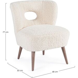 BIZZOTTO Poltrona Vintage Legno E Tessuto Cortina BIZZOTTO Poltrona Vintage Legno E Tessuto Cortina