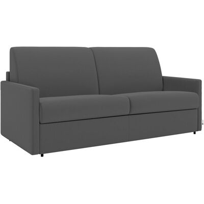 Unique - Divano Letto 3 Posti A Ribalta Larghezza Materasso 140 Cm Spessore 14 Cm In Tessuto Antracite - Calife Unique - Divano Letto 3 Posti A Ribalta Larghezza Materasso 140 Cm Spessore 14 Cm In Tessuto Antracite - Calife