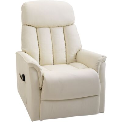 Homcom - Fauteuil releveur électrique - Crema - Poltrona reclinabile Homcom - Fauteuil releveur électrique - Crema - Poltrona reclinabile
