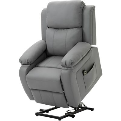 Homcom - Fauteuil releveur électrique - Grigio - PU sintetico - Recliner Homcom - Fauteuil releveur électrique - Grigio - PU sintetico - Recliner