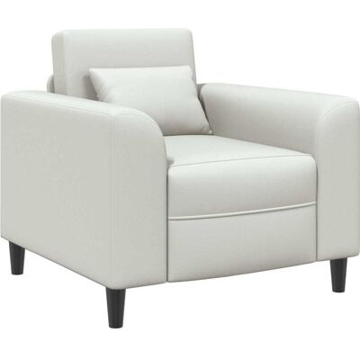 VIDAXL Poltrona Bianco Similpelle VIDAXL Poltrona Bianco Similpelle