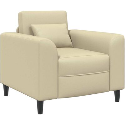 VIDAXL Poltrona Crema Similpelle VIDAXL Poltrona Crema Similpelle