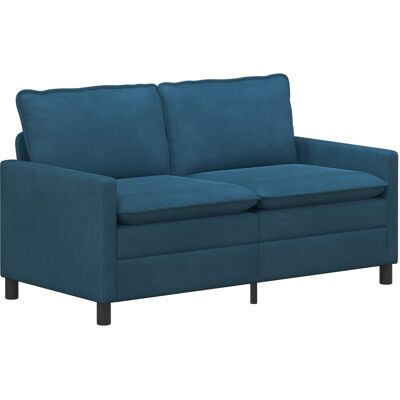 VIDAXL Divano Blu 156 X 81 X 87,5 Cm Velluto VIDAXL Divano Blu 156 X 81 X 87,5 Cm Velluto
