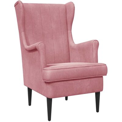 VIDAXL Poltrona Rosa Velluto VIDAXL Poltrona Rosa Velluto