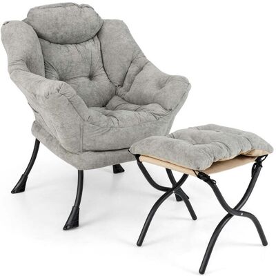 HELLOSHOP26 Poltrona Relax Con Pouf 81 X 77 X 96 Cm Comfort Assoluto E Pratico Contenitore Stile Moderno Tessuto Sherpa Grigio 200012101 HELLOSHOP26 Poltrona Relax Con Pouf 81 X 77 X 96 Cm Comfort Assoluto E Pratico Contenitore Stile Moderno Tessuto Sherpa Grigio 200012101