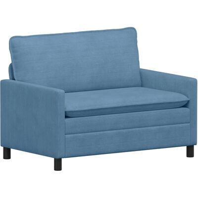 VIDAXL Divano Blu 126 X 81 X 87,5 Cm Tessuto VIDAXL Divano Blu 126 X 81 X 87,5 Cm Tessuto