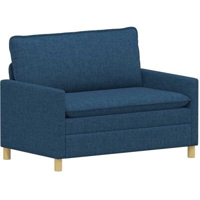 VIDAXL Divano Blu 126 X 81 X 87,5 Cm Tessuto VIDAXL Divano Blu 126 X 81 X 87,5 Cm Tessuto