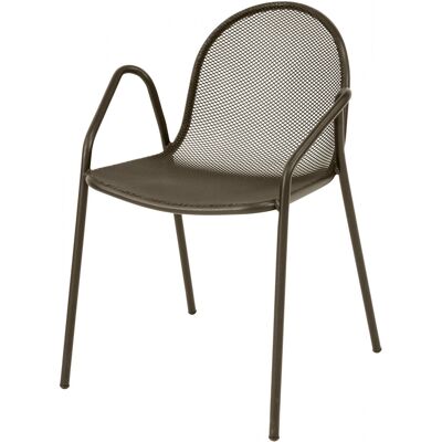 EMU Poltrona Impilabile Nova Marrone India Bar Arredo Esterno Interno Casa EMU Poltrona Impilabile Nova Marrone India Bar Arredo Esterno Interno Casa