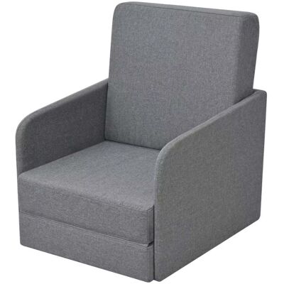 HELLOSHOP26 Poltrona Poltrona Lounge Divano Design Club Trasformabile 595 X 72 X 725 Cm Tessuto Grigio Chiaro 1102088/3 HELLOSHOP26 Poltrona Poltrona Lounge Divano Design Club Trasformabile 595 X 72 X 725 Cm Tessuto Grigio Chiaro 1102088/3