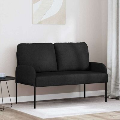 VIDAXL Divani Con Cuscino 110cm Nero Legno Compensato VIDAXL Divani Con Cuscino 110cm Nero Legno Compensato