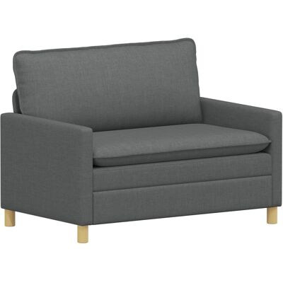 VIDAXL Divano Grigio Scuro 126 X 81 X 87,5 Cm Tessuto VIDAXL Divano Grigio Scuro 126 X 81 X 87,5 Cm Tessuto